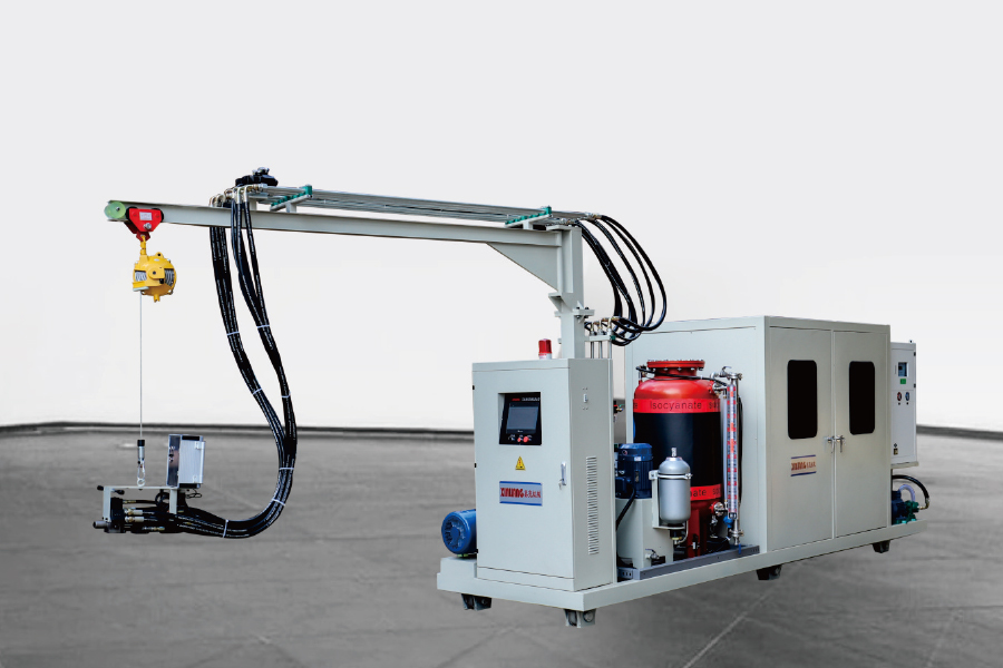 Cyclopentane polyurethan højt tryk skumning af injektionsmaskine med spor Cyclopentane polyurethan højt tryk skumning af injektionsmaskine med spor